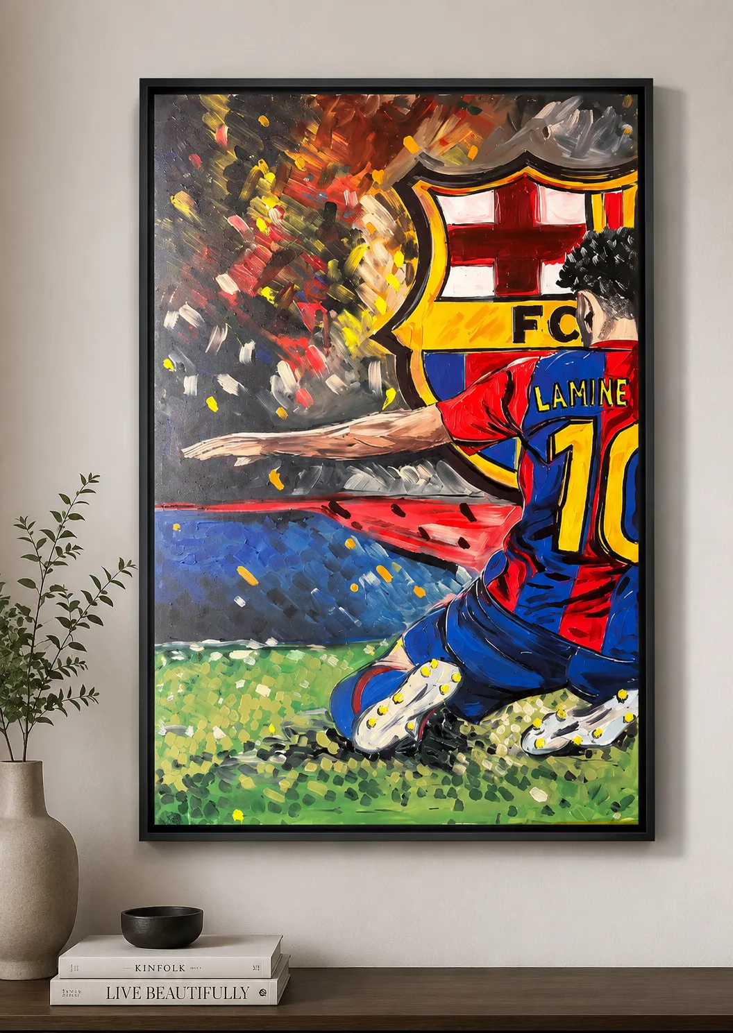 A vibrant abstract contemporary painting titled No.10 Legacy